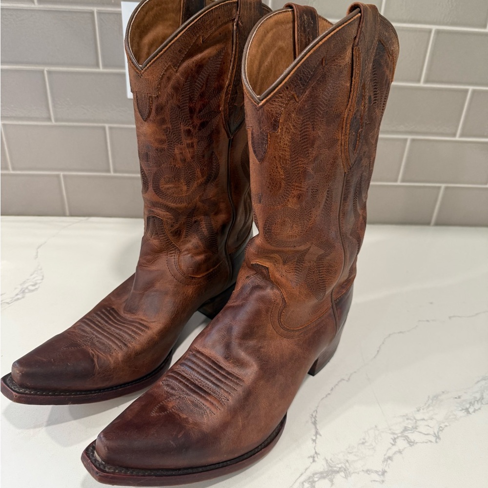 Rustic Western Leather Boots